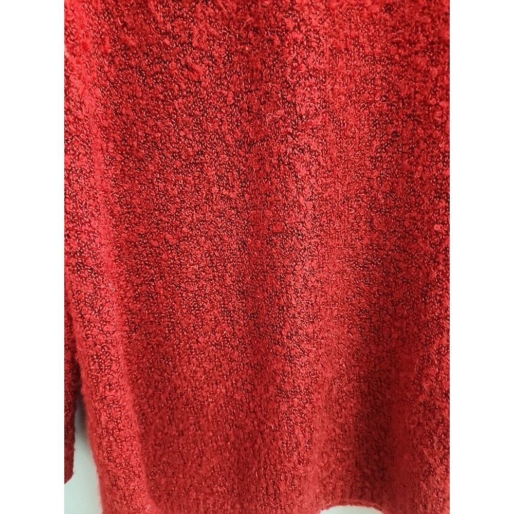 Chadwicks of Boston Womens L Red Sweater Tunic Classic Minimalist Preppy Holiday - Picture 2 of 7
